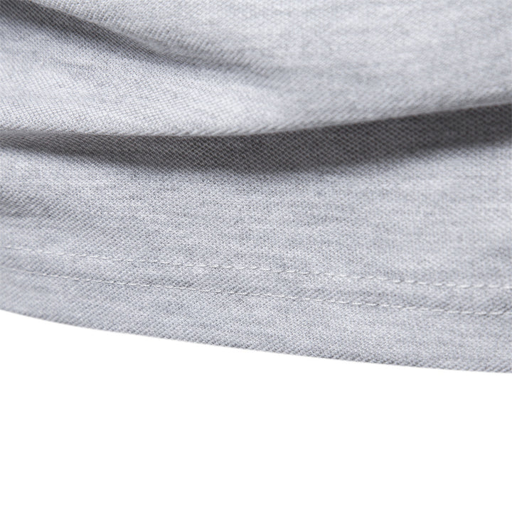 Herren Langarm Poloshirt mit modernem Kontrastkragen und hochwertigem Baumwollmix Drune