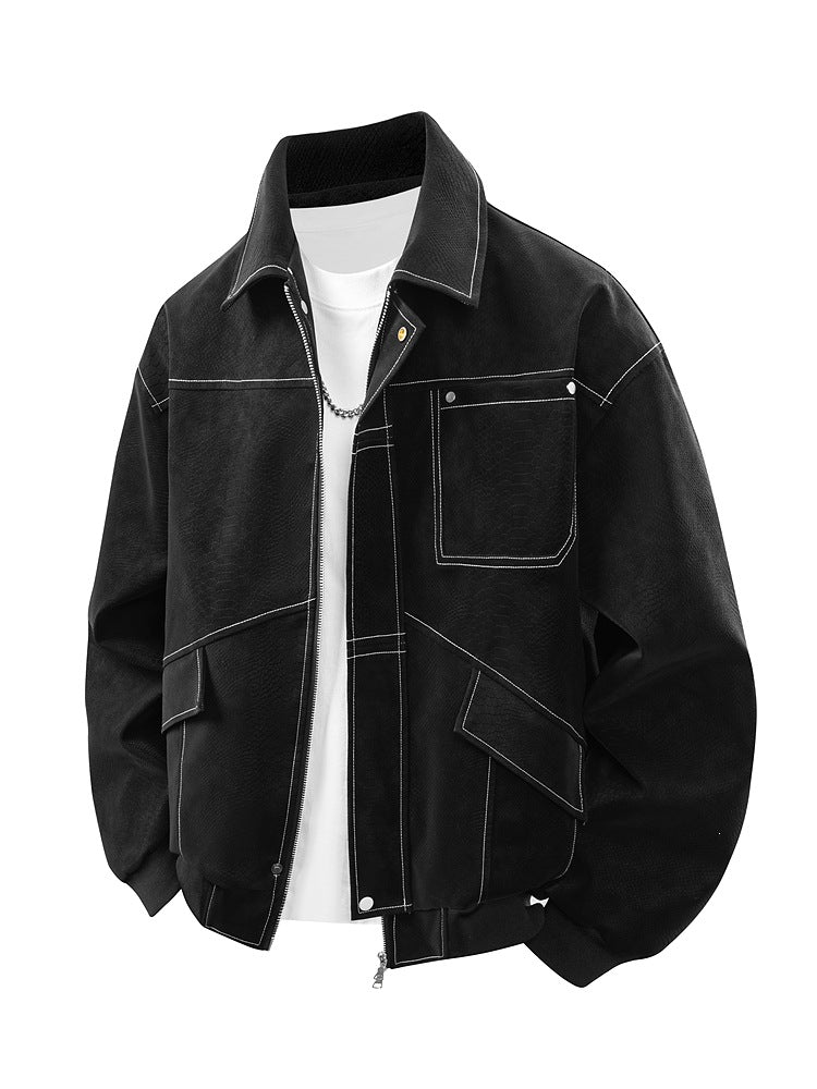 Herren Modische Freizeitjacke mit praktischen Taschen Drune
