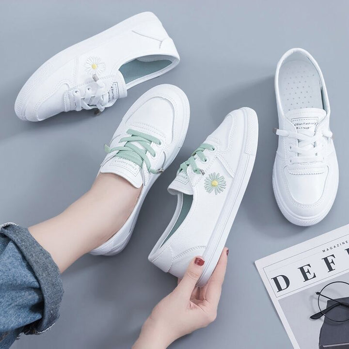 Damen Sneaker mit floralem Stickdesign und atmungsaktivem Obermaterial Drune