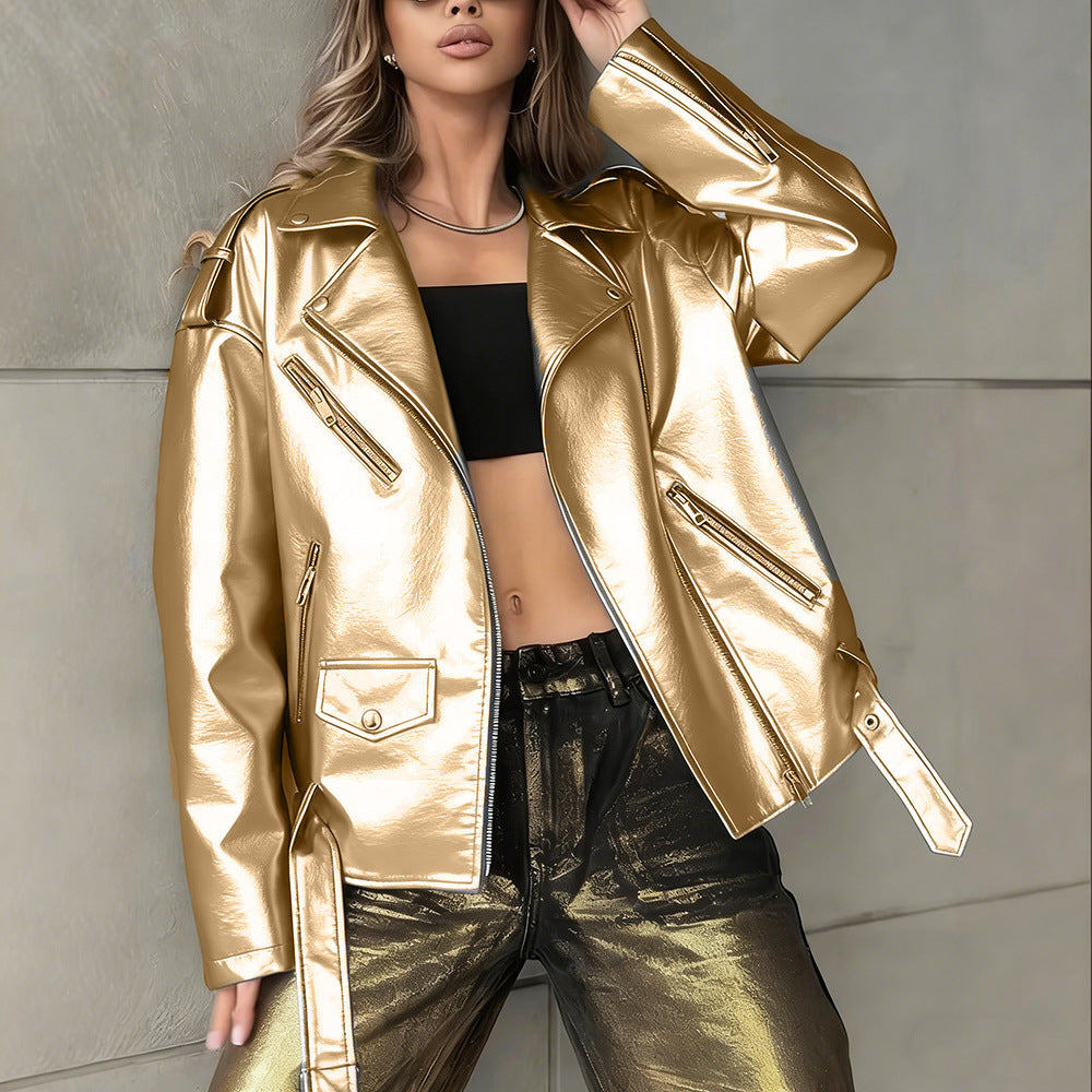 Drune | Oversized Lederjacke für Frauen