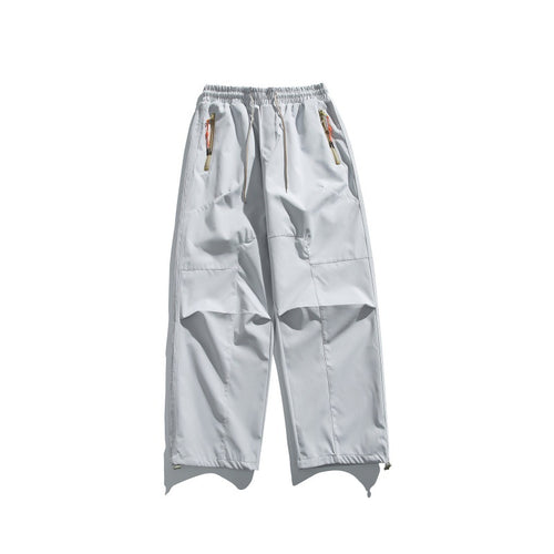 Herren Cargo-Hose mit elastischem Bund, Knie-Paneelen und Reißverschluss-Saum Drune