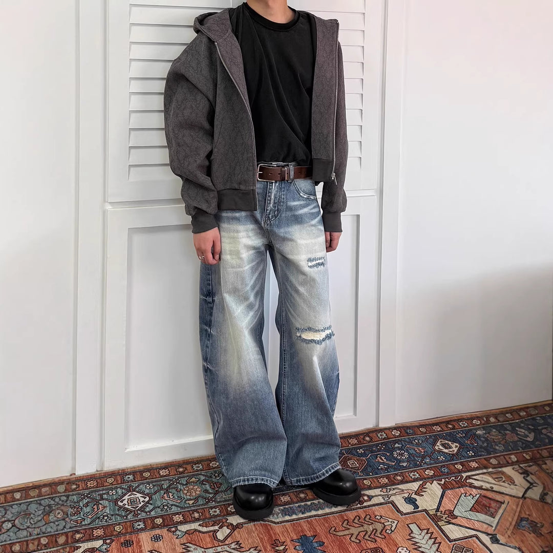 Damen Weitgeschnittene Denim Jeans Drune