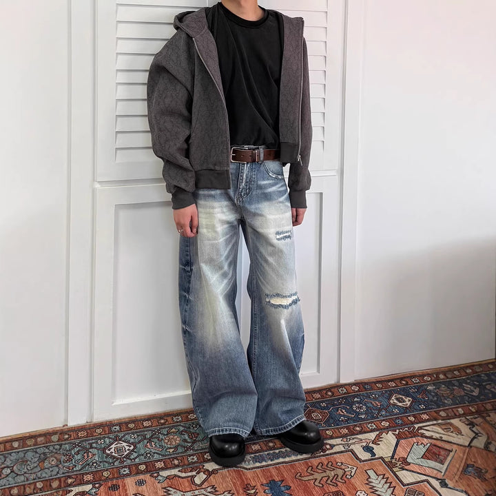 Damen Weitgeschnittene Denim Jeans Drune