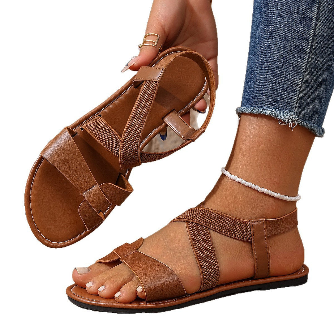 Damen Sommerliche Freizeitsandalen mit verstellbaren Riemen und ergonomischer Sohle Drune