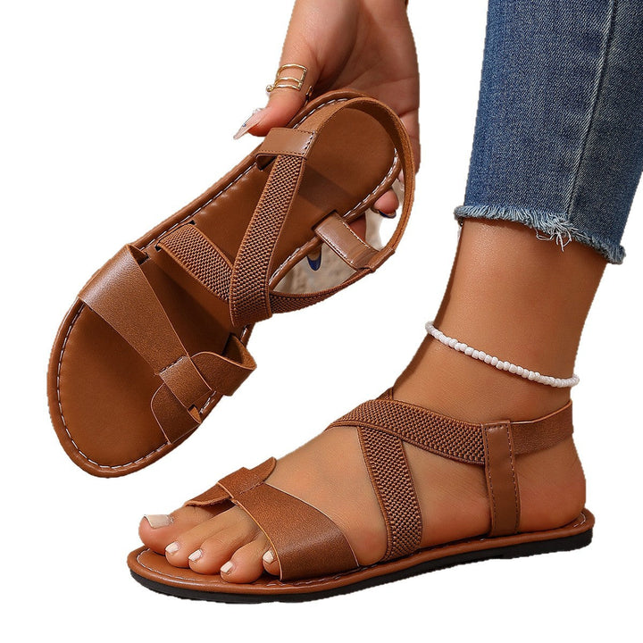 Damen Sommerliche Freizeitsandalen mit verstellbaren Riemen und ergonomischer Sohle Drune