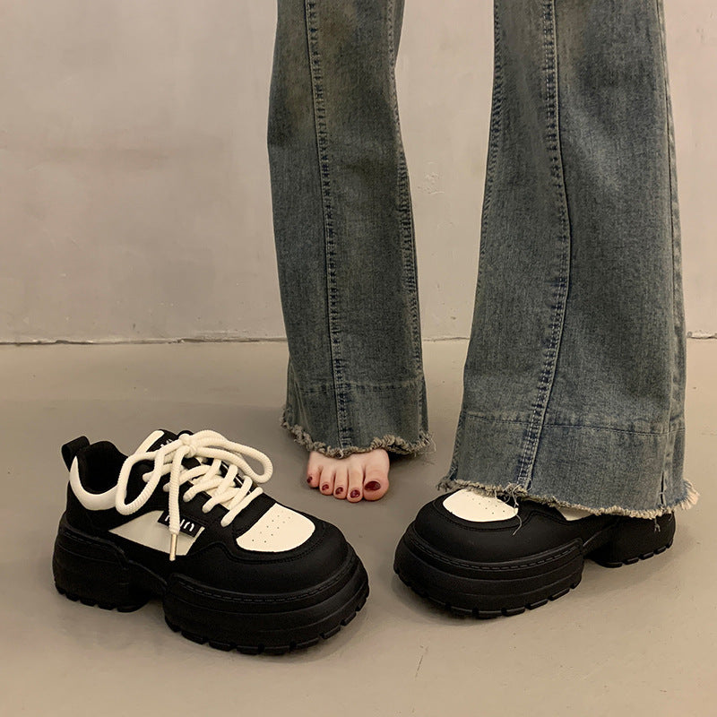Damen Chunky Sneakers mit verstärktem Komfort und trendiger Sohlenstruktur Drune