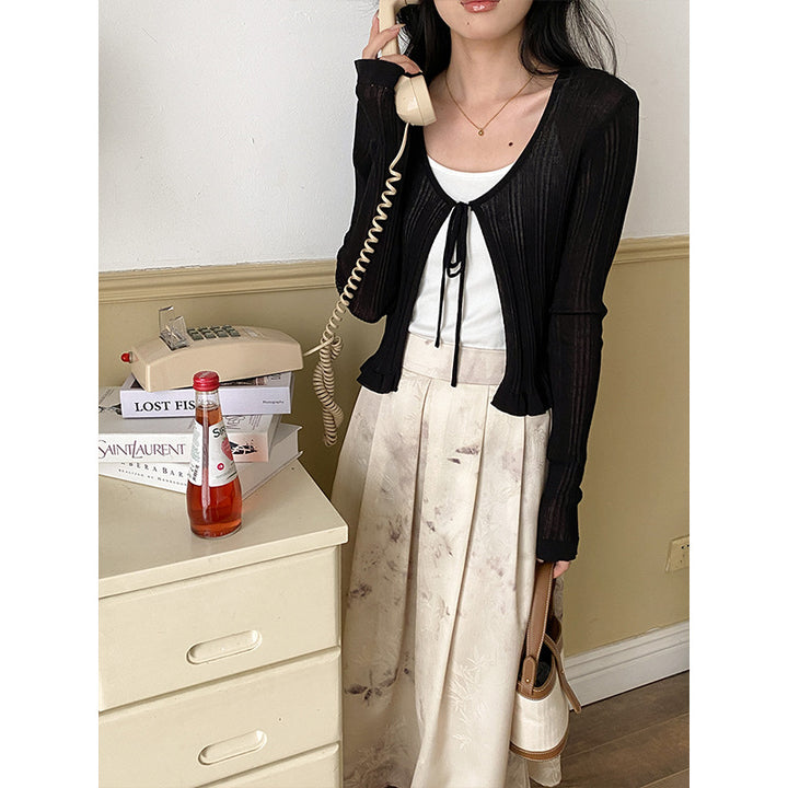 Damen Eleganter Maxirock mit floralem Muster Drune