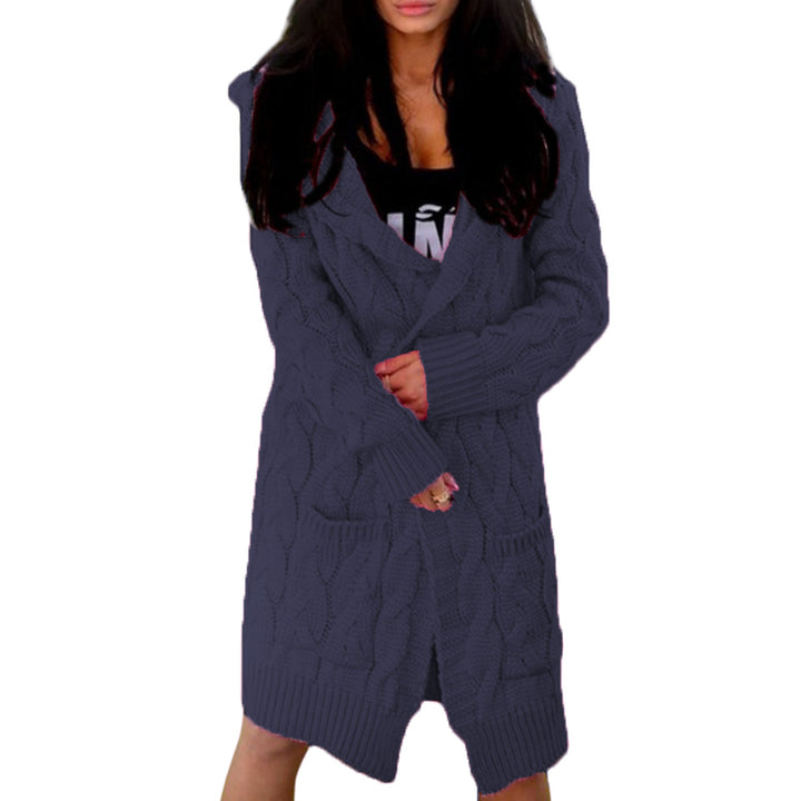 Damen Grobstrick-Cardigan mit Taschen und weichem Material Drune