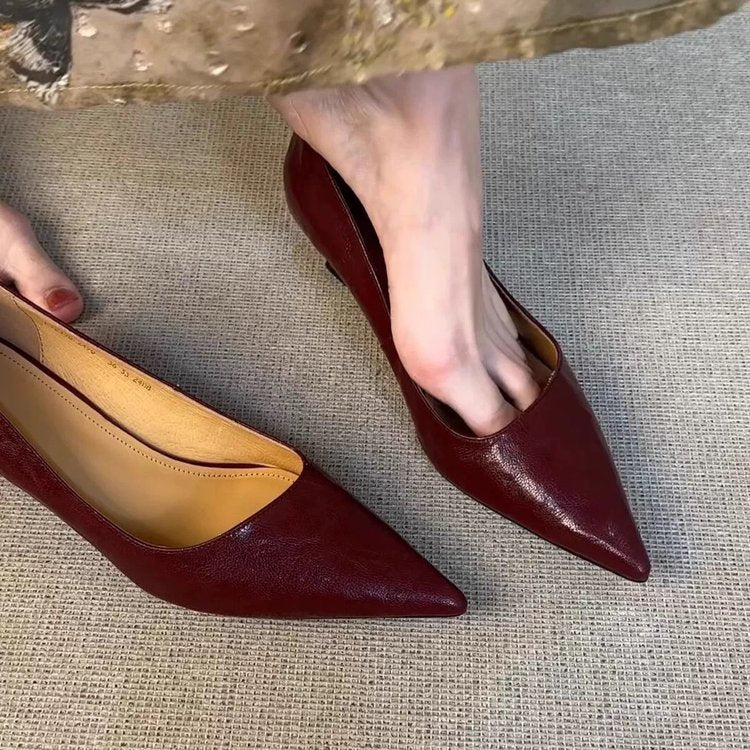 Damen elegante Pumps mit modischem Spitzendesign und bequemer Innensohle Drune
