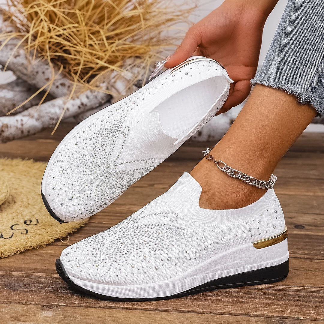 Damen Glitzernde Slip-On Sneaker Drune