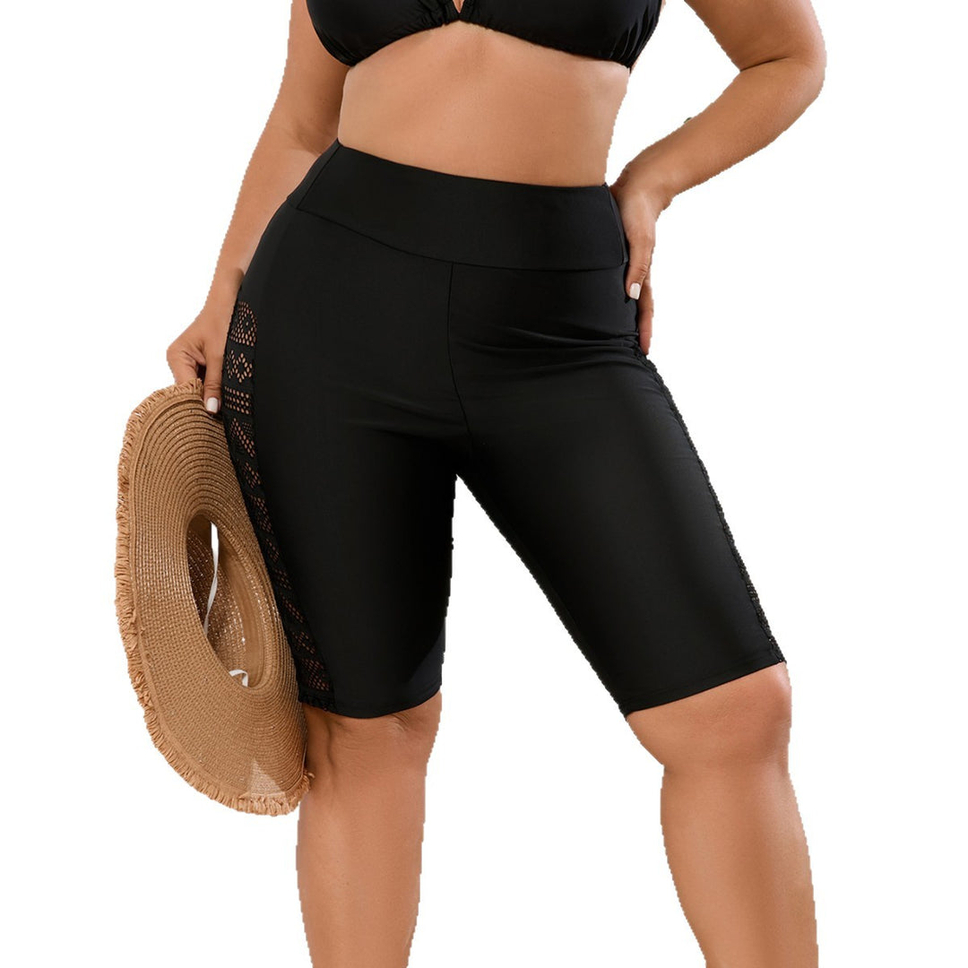 Damen Hochtaillierte Sportshorts mit Netz-Einsätzen Drune
