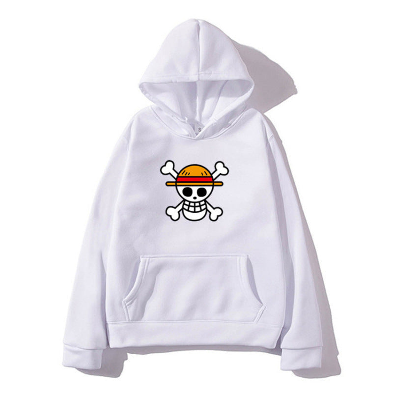 Damen Kapuzenpullover mit kreativem Piratenmotiv und bequemer Passform Drune
