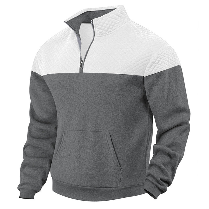 Herren Sportlicher Pullover mit Stehkragen Drune