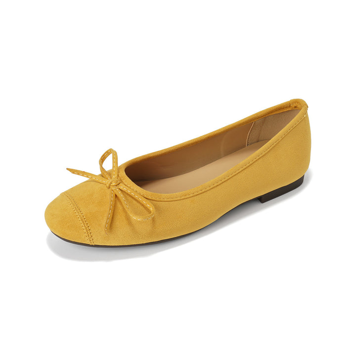 Damen Ballerinas mit verspielt eleganter Schleifenverzierung Drune