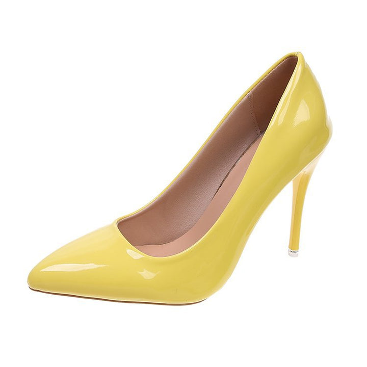 Damen Hochhackige Pumps mit glänzendem Lackfinish und eleganter Silhouette Drune