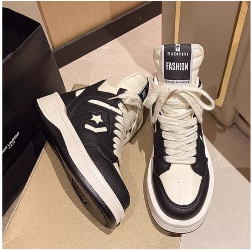 Damen Chunky High-Top Plateausneaker mit gepolstertem Schaft und ergonomischer Komfortsohle Drune