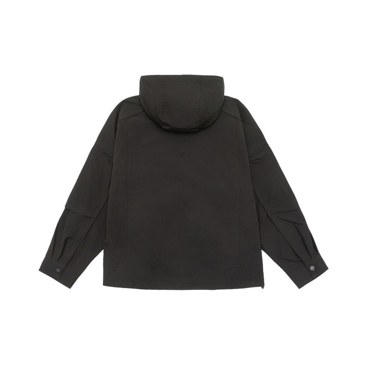 Unisex Technische Kapuzen‑Fieldjacke im Boxy‑Cut mit verdeckter Front und Multifunktions‑Taschen Drune