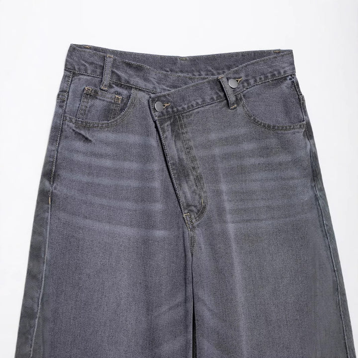 Damenweite Jeans mit modernem Schnitt Drune