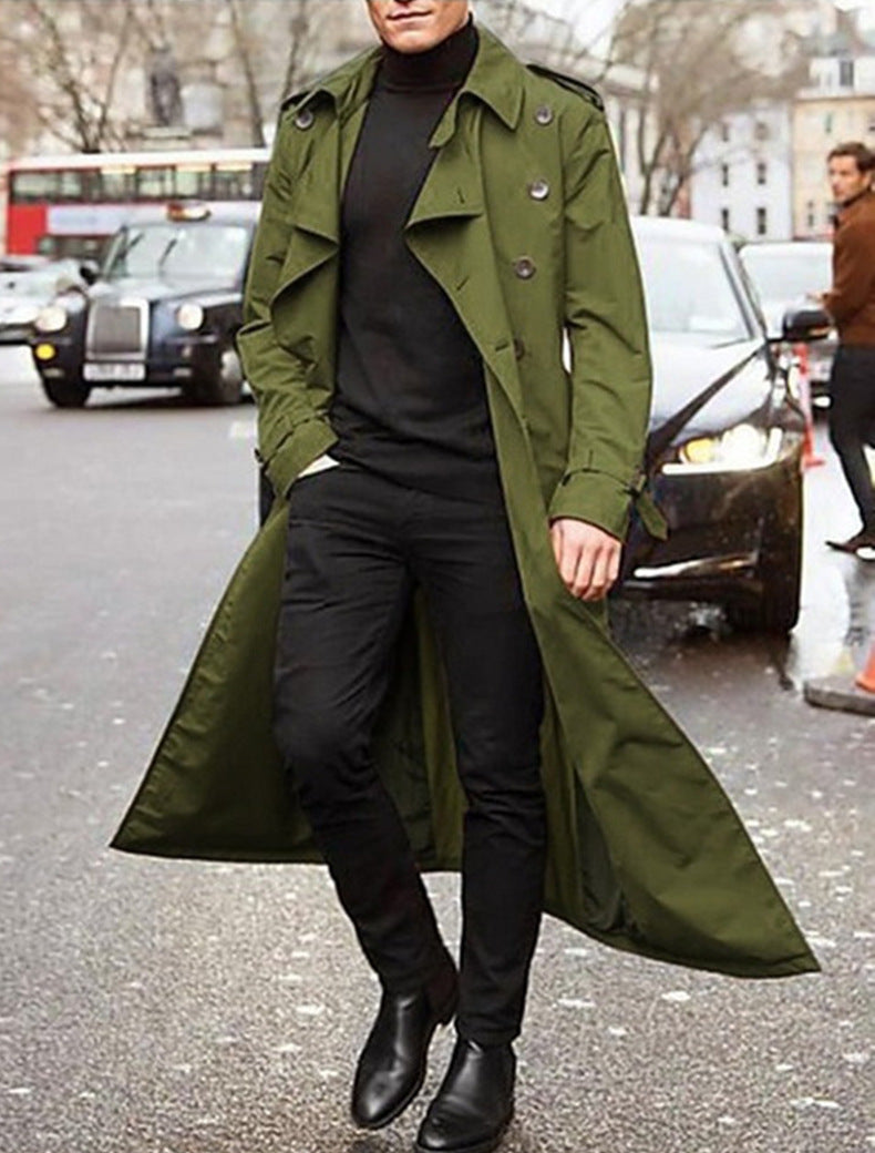 Herren klassischer Trenchcoat Drune