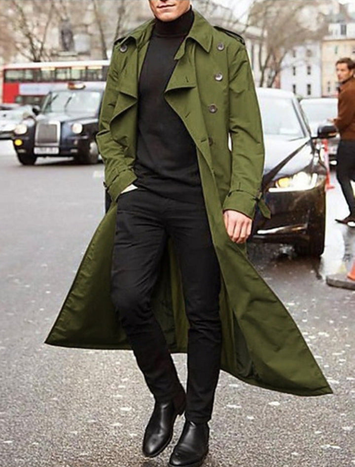 Herren klassischer Trenchcoat Drune