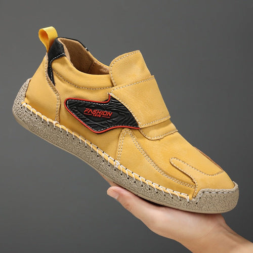Herren Bequeme und modische Freizeitschuhe mit Klettverschluss Drune