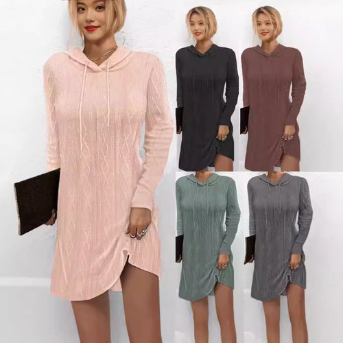 Damen Hoodie-Kleid Drune
