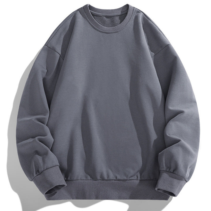 Herren Oversize Rundhals-Sweatshirt mit Rippbündchen und dropped-shoulder Schnitt Drune