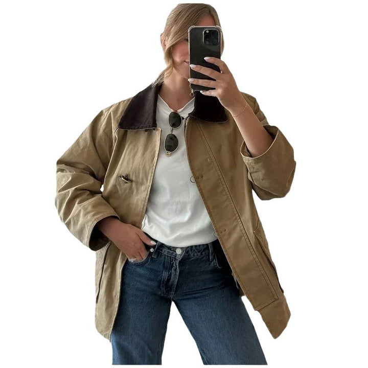 Damen Komfortable Baumwolljacke Drune