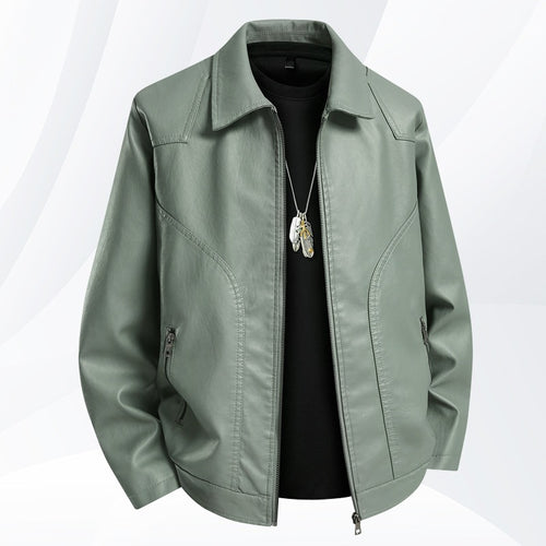 Herren Modische und elegante Lederjacke Drune