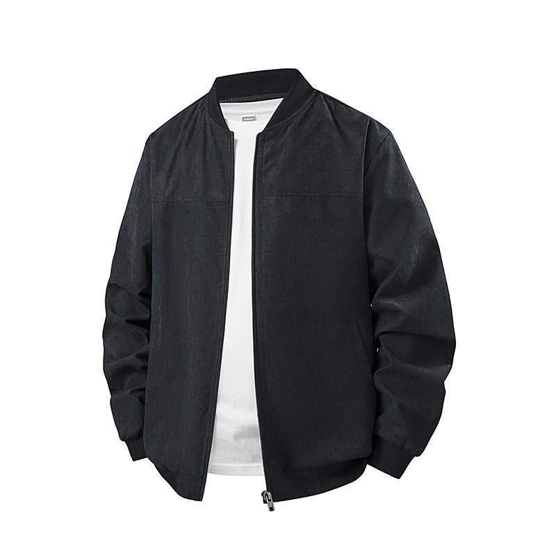 Herren Leichte Übergangsjacke mit hohem Kragen und Seitentaschen Drune