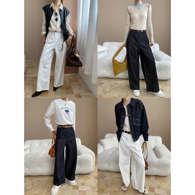 Damen lässige Denimjacke mit entspanntem Schnitt und praktischen Taschen Drune