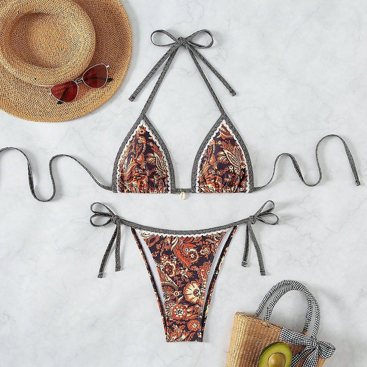 Damen Triangel-Bikini mit raffinierten Schnürdetails Drune