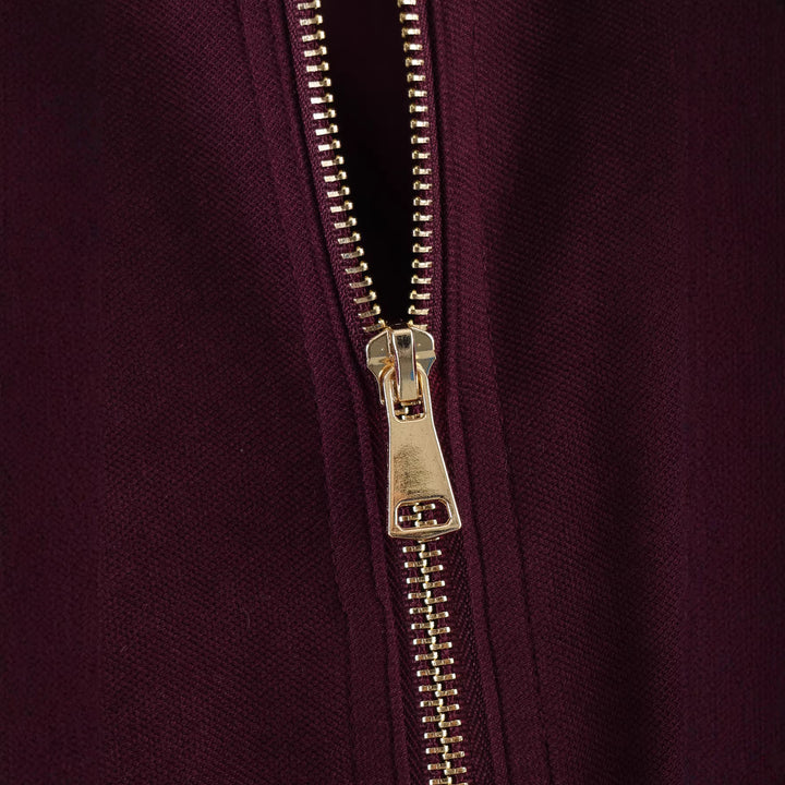 Damen Kurze Boxy‑Jacke aus Velourslederimitat mit Reißverschluss und Gummisaum Drune