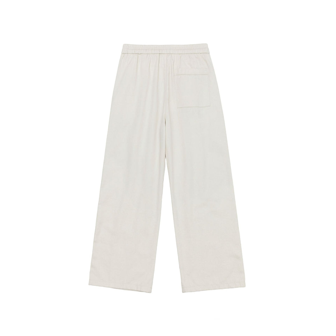 Damen Weite Culotte-Hose aus Baumwollmix mit elastischem Bund und Tunnelzug Drune