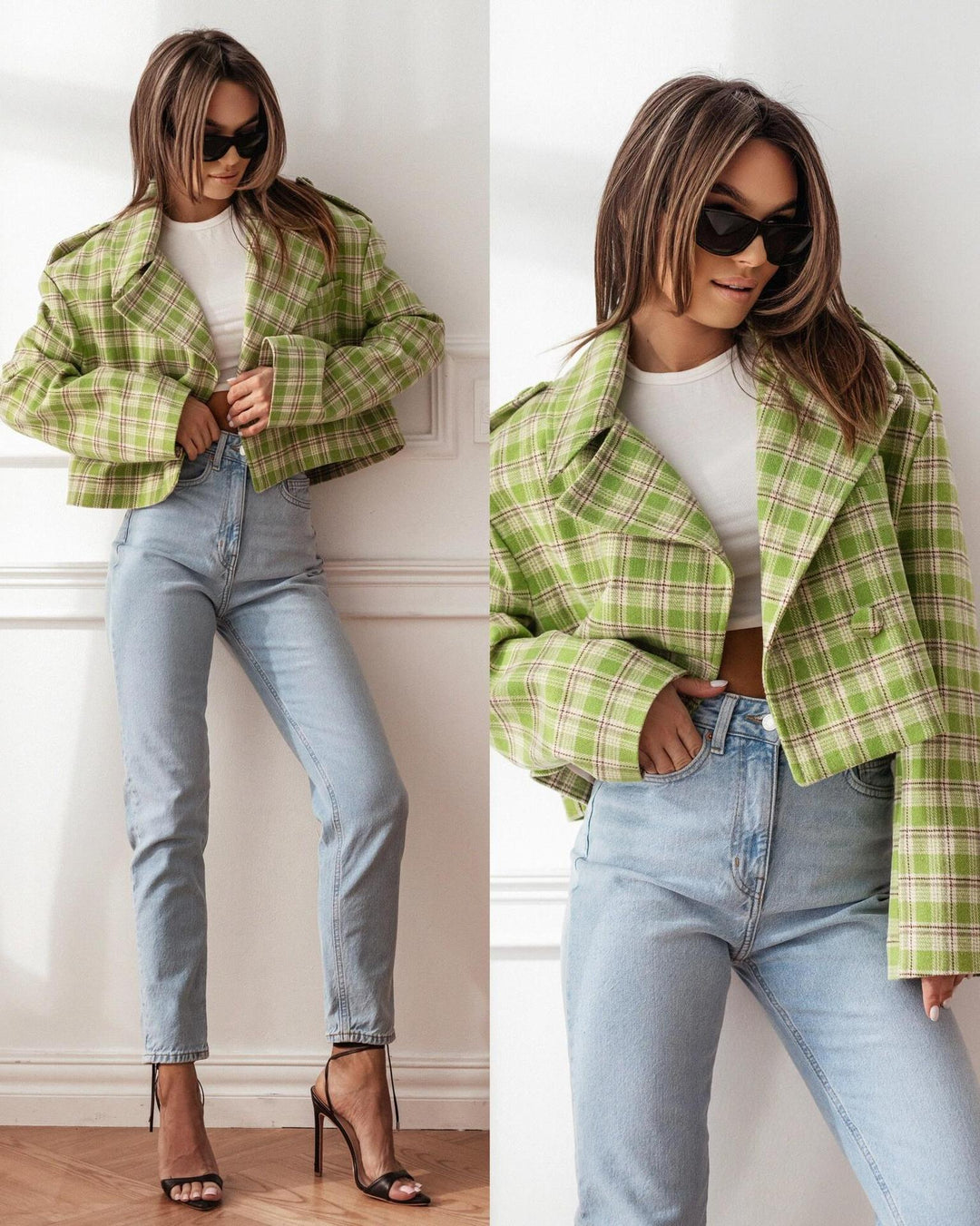 Damen Elegante Kurzjacke mit lässigem Schnitt und praktischen Taschen Drune
