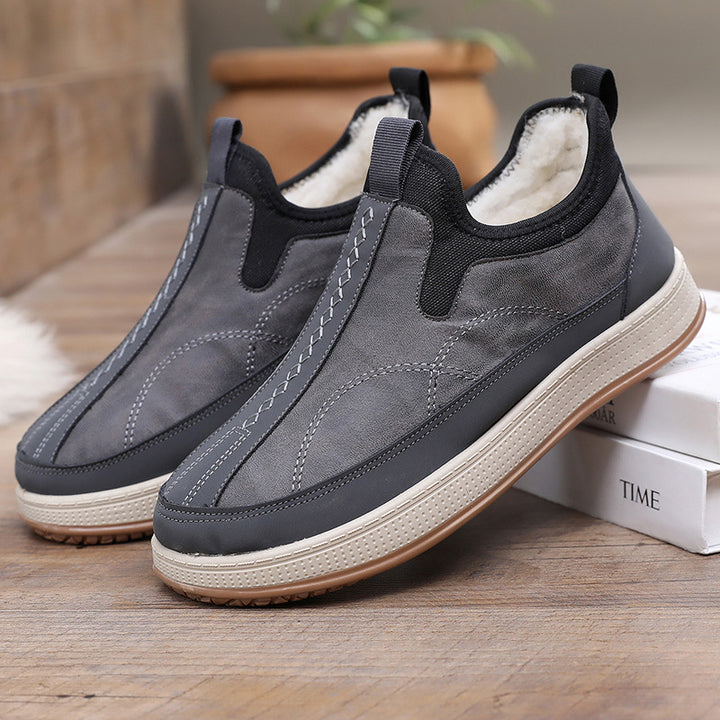 Damen Bequeme und stylische Warmfutter Slip-On Schuhe Drune