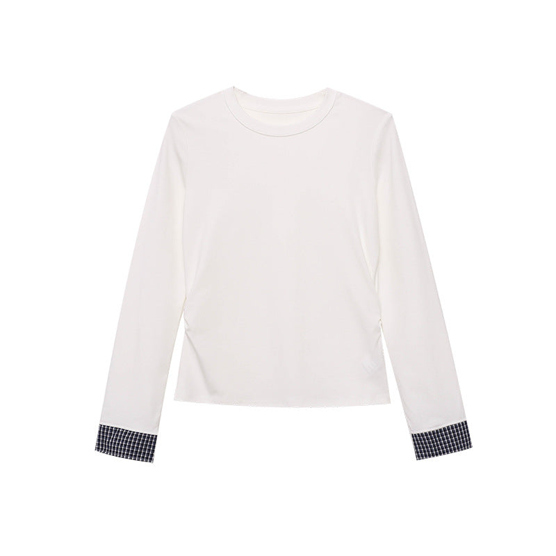 Damen Langarmshirt mit feiner Rippstruktur und modischem Detail Drune