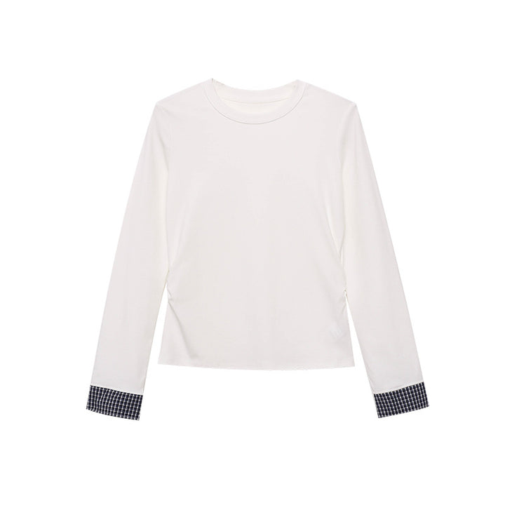 Damen Langarmshirt mit feiner Rippstruktur und modischem Detail Drune