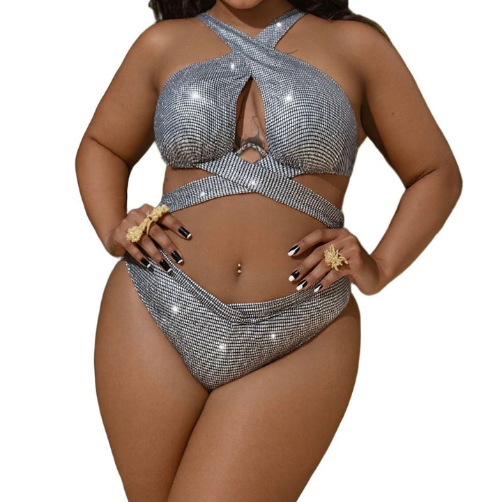 Damen Glitzerndes Bikini Set Drune