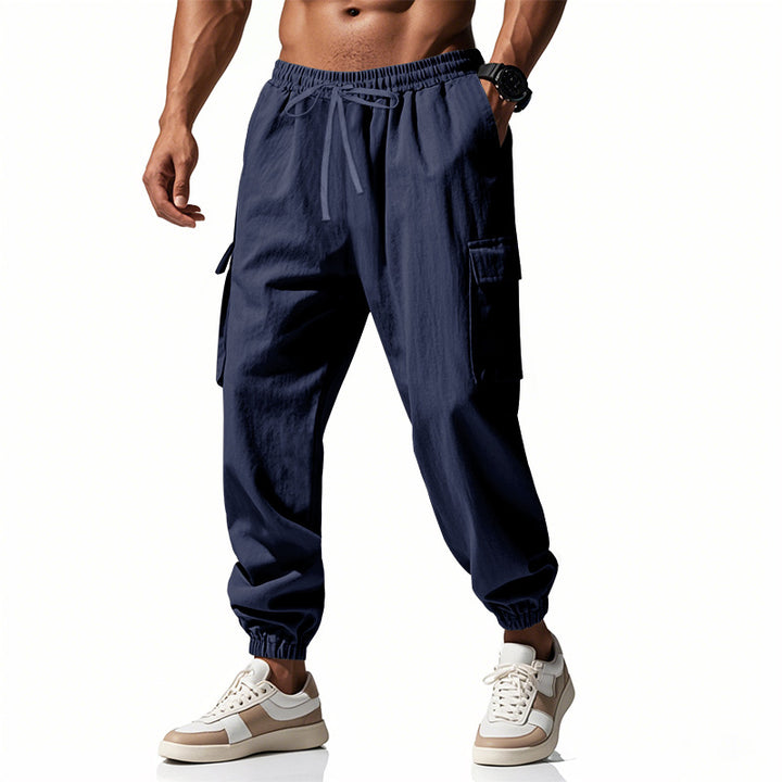 Herren lässige Cargohose mit elastischem Bund und praktischen Seitentaschen Drune