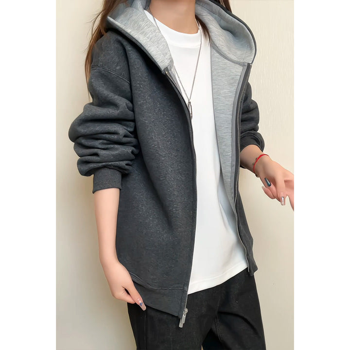 Damen Modische und funktionale Kapuzenjacke Drune