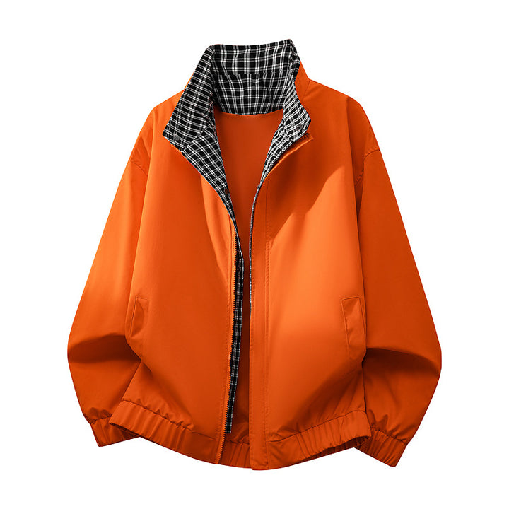 Herren Bequeme Übergangsjacke mit kariertem Innenfutter Drune