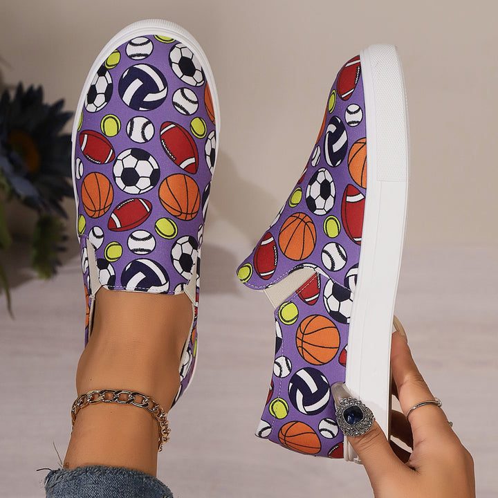 Damen Freizeit-Sneaker mit sportlichem Motiv Drune