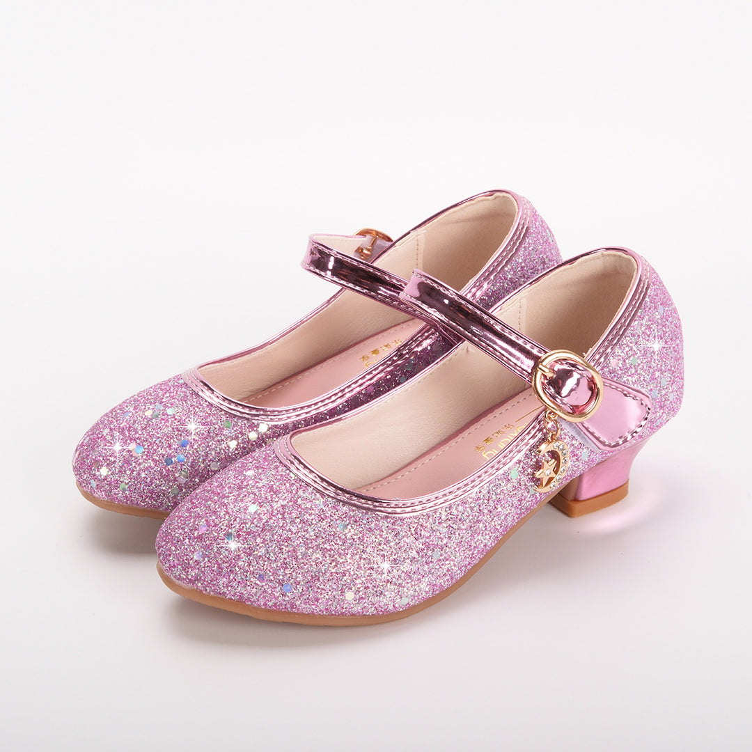 Mädchen Glitzernde Mary Jane Schuhe mit dekorativer Schnalle Drune