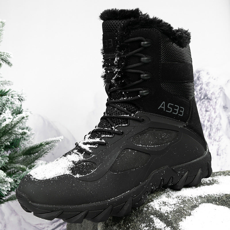 Herren Wasserdichte Winterstiefel mit isolierender Fütterung und rutschfester Sohle Drune