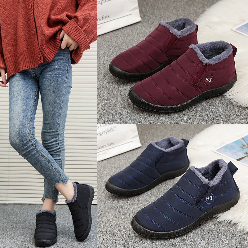 Damen gefütterte Freizeit-Stiefeletten mit rutschfester Sohle und praktischem Reißverschluss Drune