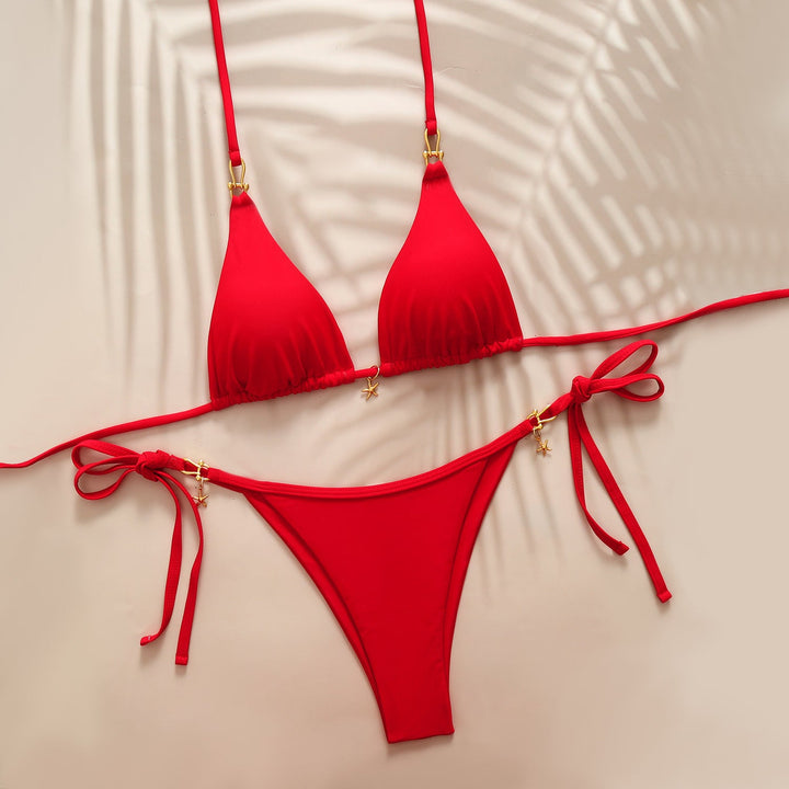 Damen Triangel-Bikini mit raffinierten Details Drune