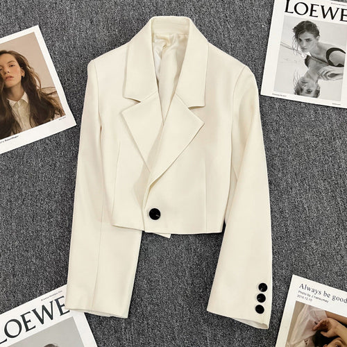 Damen Blazerjacke mit tailliertem Schnitt und elegantem Revers Drune