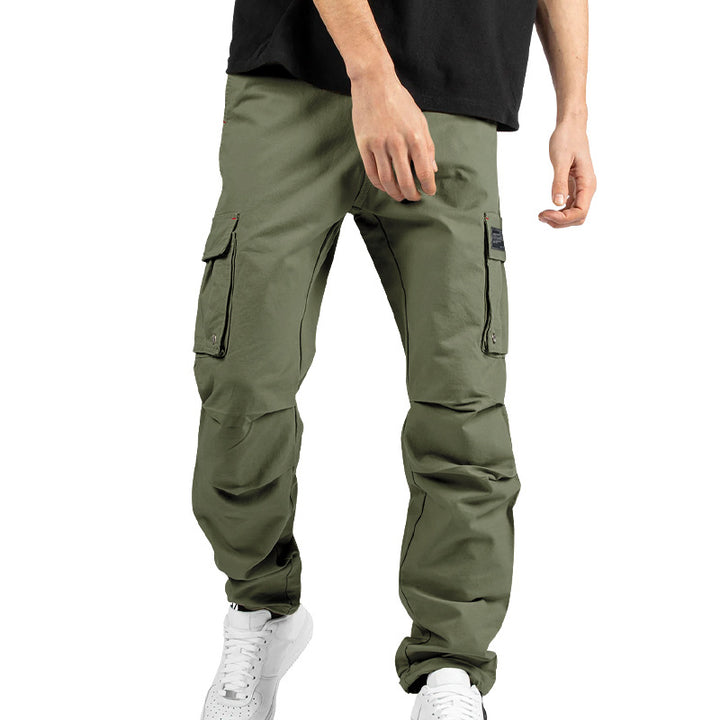 Herren nan urban-utility Cargo-Joggerhose mit verstärkten Klappentaschen, D-Ring-Details und elastischem Knöchelabschluss Drune