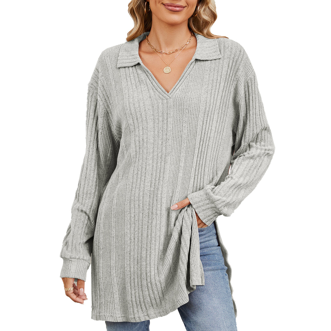 Damen Langarmshirt mit eleganter Struktur und modernem Look Drune